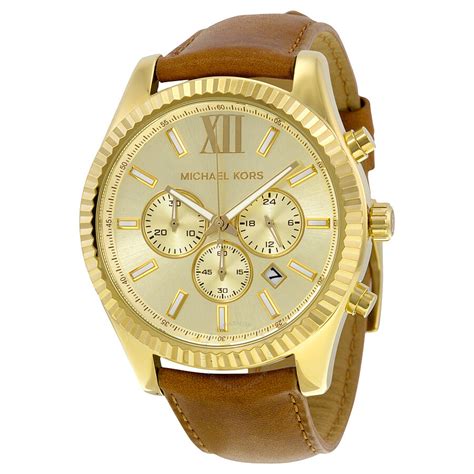 michael kors uhren herren 2014|Michael Kors leather watch.